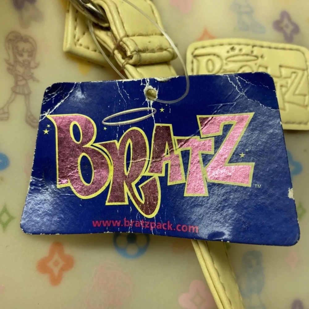 VINTAGE Bratz 2004 Monogram Tote PVC Handbag Purse w/TAG! SUPER RARE! - Picture 6 of 8